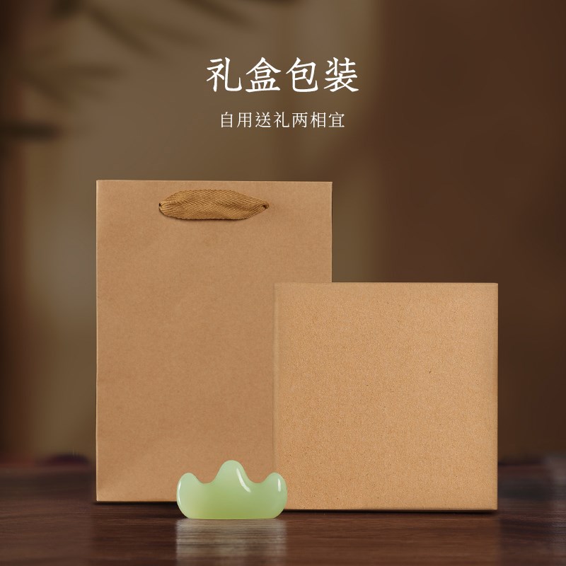玉石笔搁笔山毛笔放笔架镇纸创意毛笔托水晶笔架山搁笔托书法毛笔