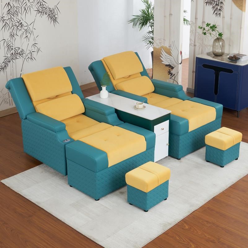 足浴沙发足疗床洗脚泡脚采耳休息一体按摩床电动足疗沙发沐足躺椅