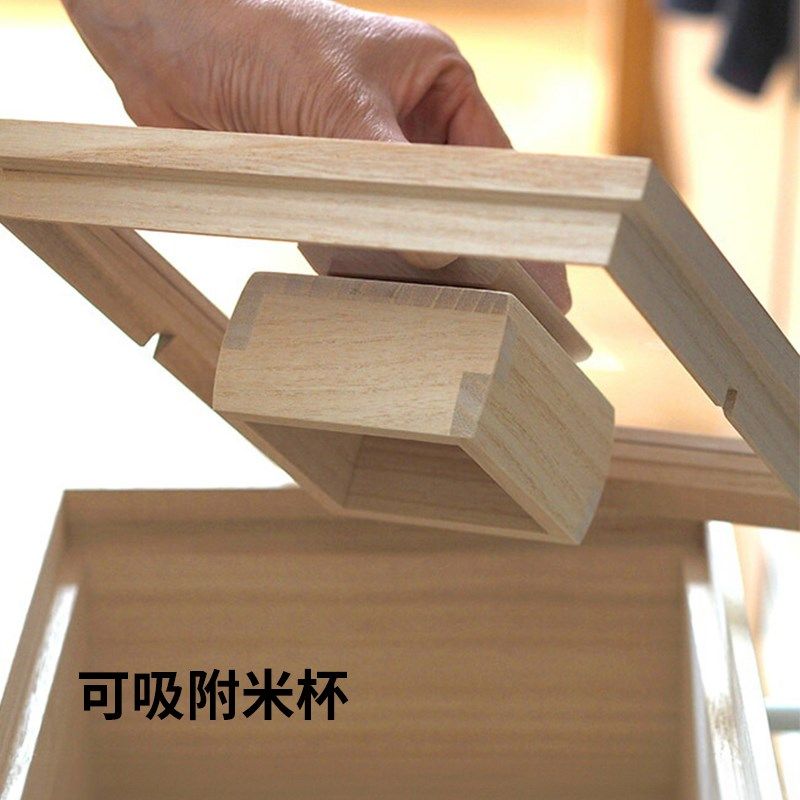 霜山桧木米箱家用防虫防潮密封食品级米桶高档大米储存容器装米缸