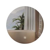 镜子挂墙浴室镜智能洗手间带灯圆镜壁挂防雾发光ld镜圆形