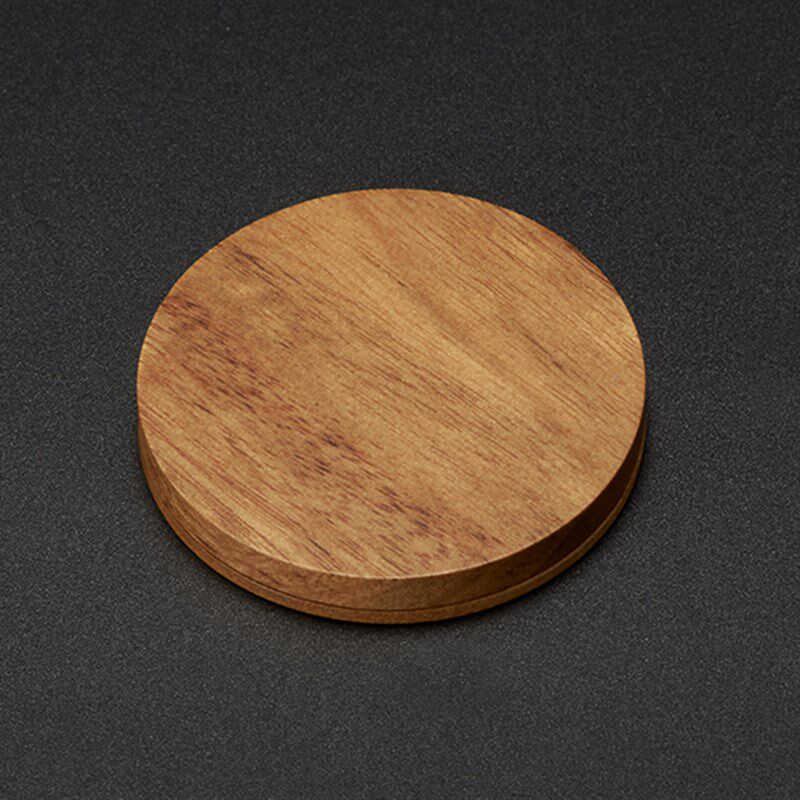 老钱庄香樟木桃实木钱币收藏小圆盒银元养包浆利器铜钱收藏盒