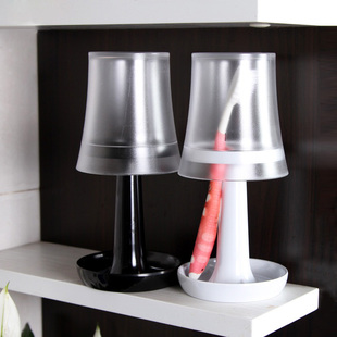 台灯式人牙刷架漱口杯装 创意坐式牙具座 卫生间洗漱装