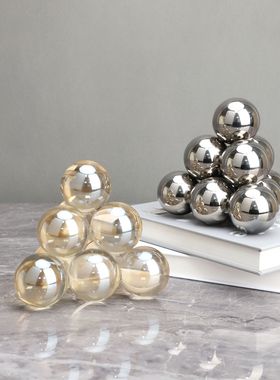 北欧水晶堆样板房售楼部卧室客厅餐厅书房桌面家居玄关饰品摆件