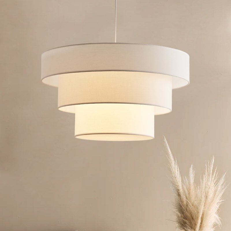 法式奶油风吊灯简约北欧日式卧室书房客厅餐厅民宿服装店布艺灯具,家装灯饰光源,餐厅吊灯,淘宝优惠券,粉丝福利购,淘宝优惠卷