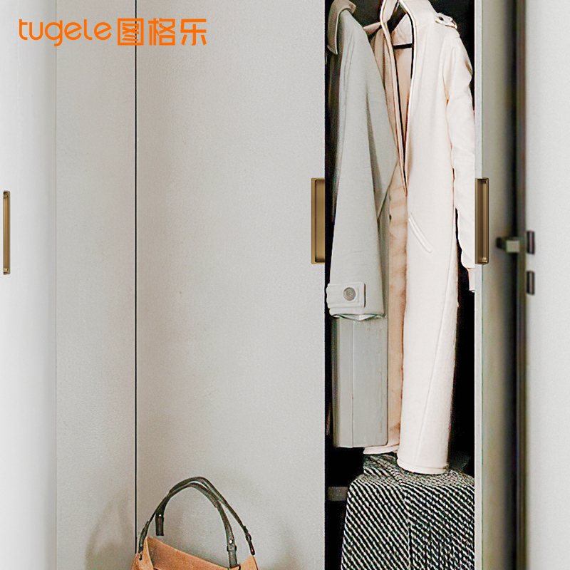 隐形暗扣拉手推拉门移门衣柜橱柜门嵌入式内嵌暗扣门把手金色轻奢