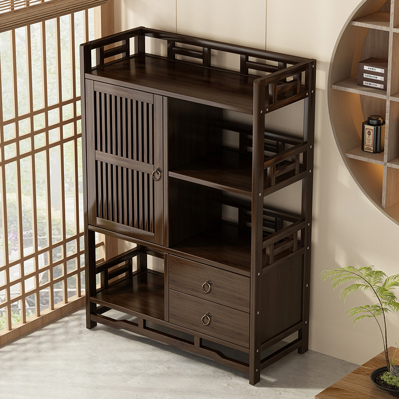 茶水柜办公室茶柜置物架家用客厅茶台边茶叶收纳柜储物柜靠墙柜子