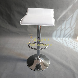 家用仿皮时尚前台酒吧椅4S吧凳椅巡展酒会宴会白色接待吧台高脚椅
