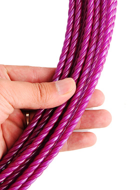 紫色三股电工穿线神器穿管器引线器弹簧扁头大孔拉线神器高强度