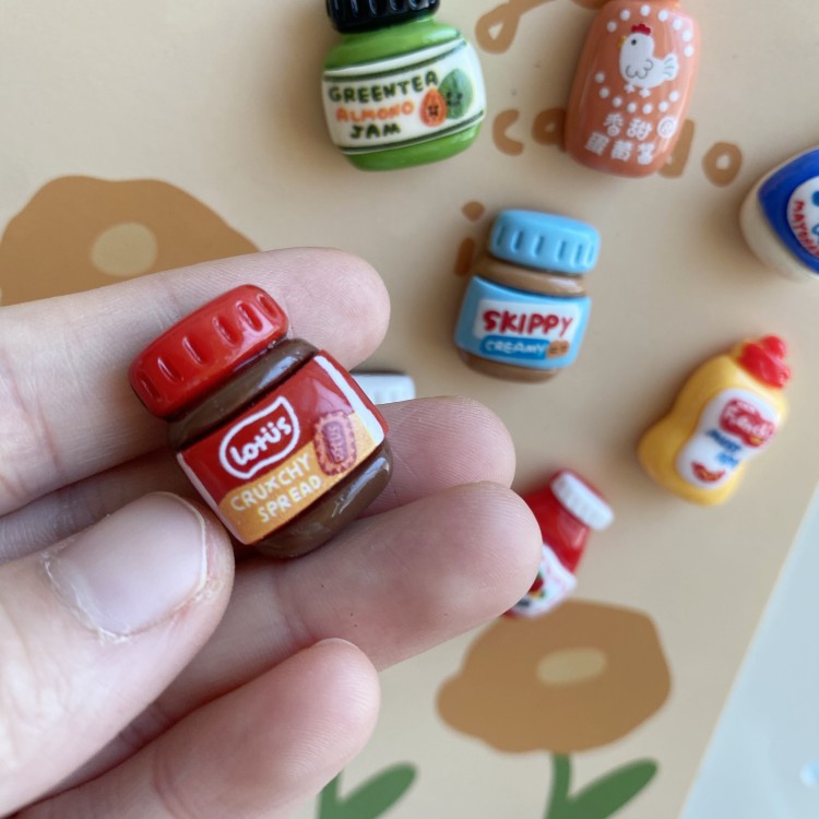 可爱厨房调料瓶冰箱贴磁铁洞洞板卡通装饰贴纸拍立得照片留言板