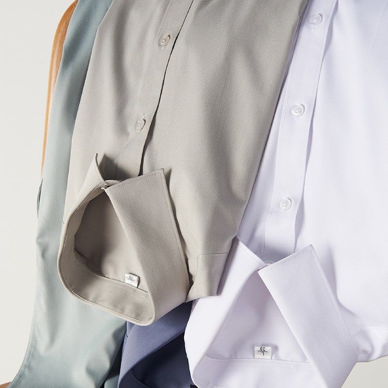 男士衬衫长袖柔暖舒适四面弹职业上班男款西装内搭打底白衬衣男