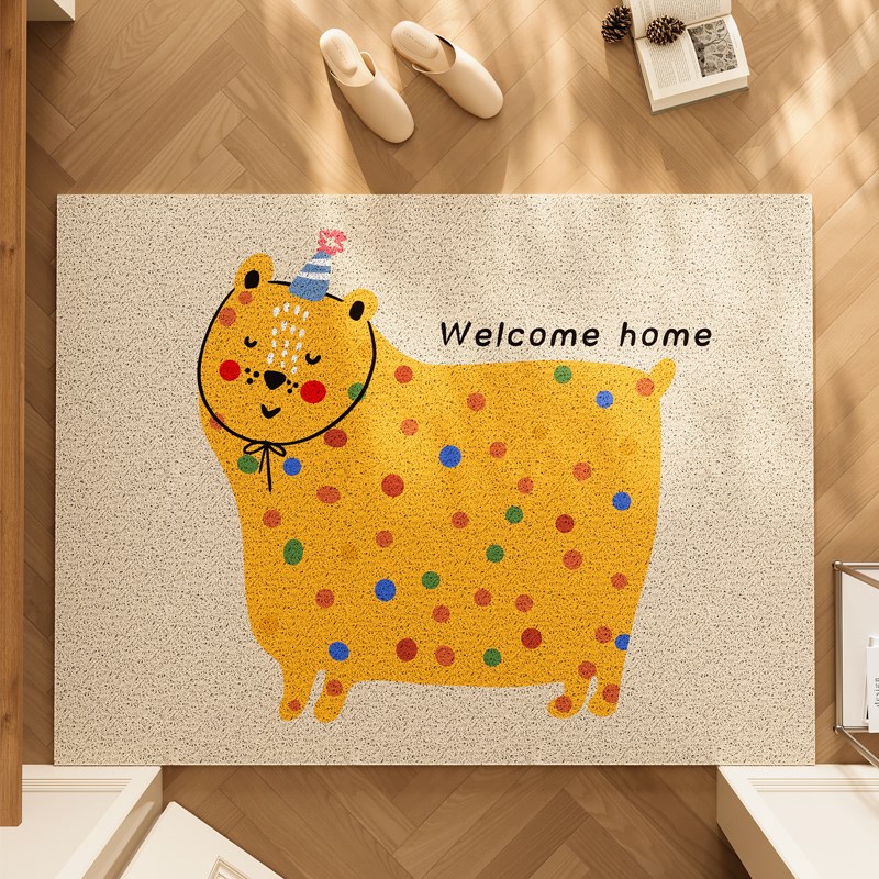 卡通入户门地垫进门防滑脚垫家用门口免洗耐脏门垫pvc可裁剪地毯