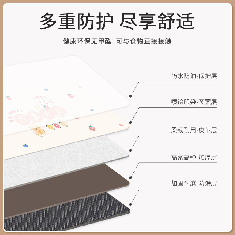 餐桌垫轻奢高级感隔热防烫桌布免洗防水防油皮革桌面保护膜茶几垫,居家布艺,桌布,淘宝优惠券,粉丝福利购,淘宝优惠卷