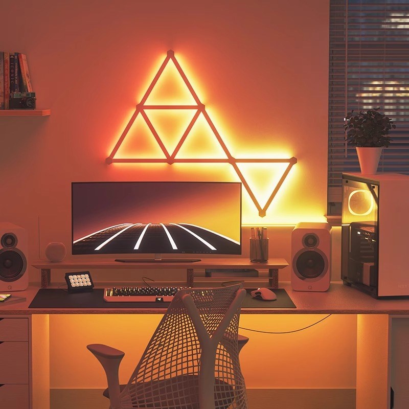 RGB智能星座灯条幻彩LED拼接灯电竞房氛围灯墙面装饰壁灯拾音律动