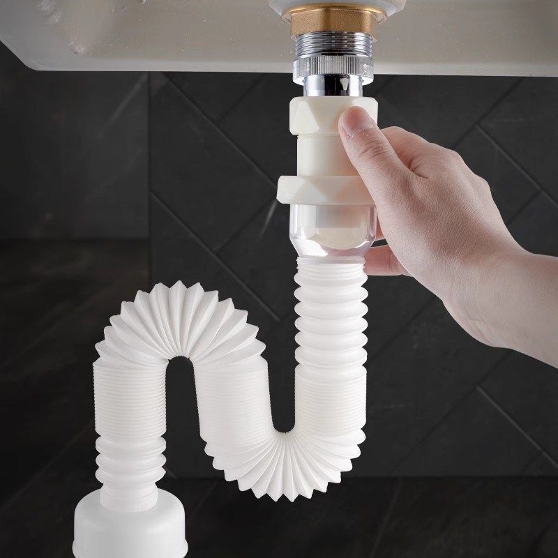 面盆下水包安装洗手盆排水管防臭洗面盆下水器下水管装更换服务