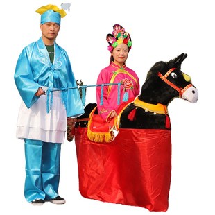 跑毛驴戏剧演出道具大小跑驴民俗舞台表演扭秧歌旱船闹元宵舞狮