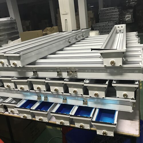 工业压铸铝隧道三防灯具单双管t8铝支架IP66铝合金三防灯支架