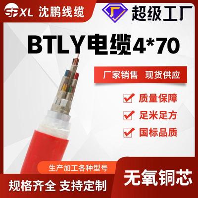 btlyNG-A矿物绝缘防火电缆4*10/16/25/70铜芯国标足米直销
