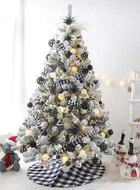 灰色家用加密圣诞树豪华1.5/1.8米套餐商场圣诞节大型装饰品