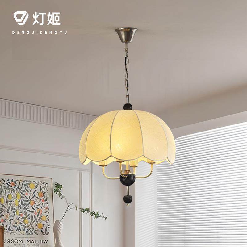 法式复古风布艺餐桌吊灯中古木艺吧台卧室灯设计师主卧新款吊线灯,机械设备,其他机械设备,淘宝优惠券,粉丝福利购,淘宝优惠卷