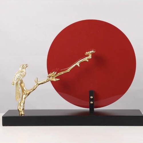 新中式轻奢喜上眉梢金属高档艺术摆件家居客厅装饰品样板房