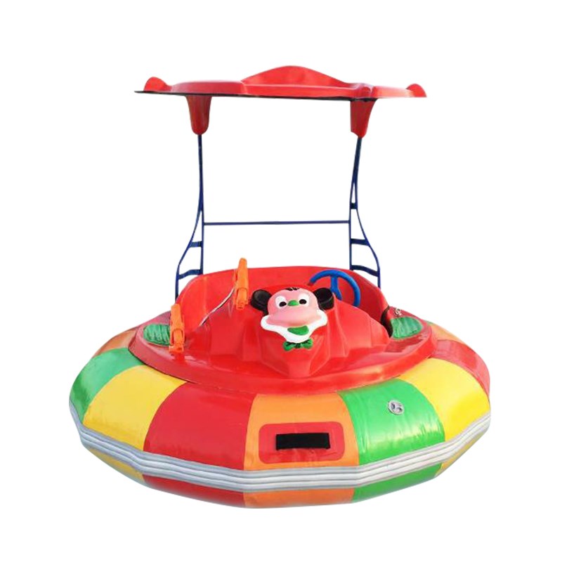 激光碰碰船 玻璃钢儿童充气水上电动碰碰船 2人公园休闲游乐船