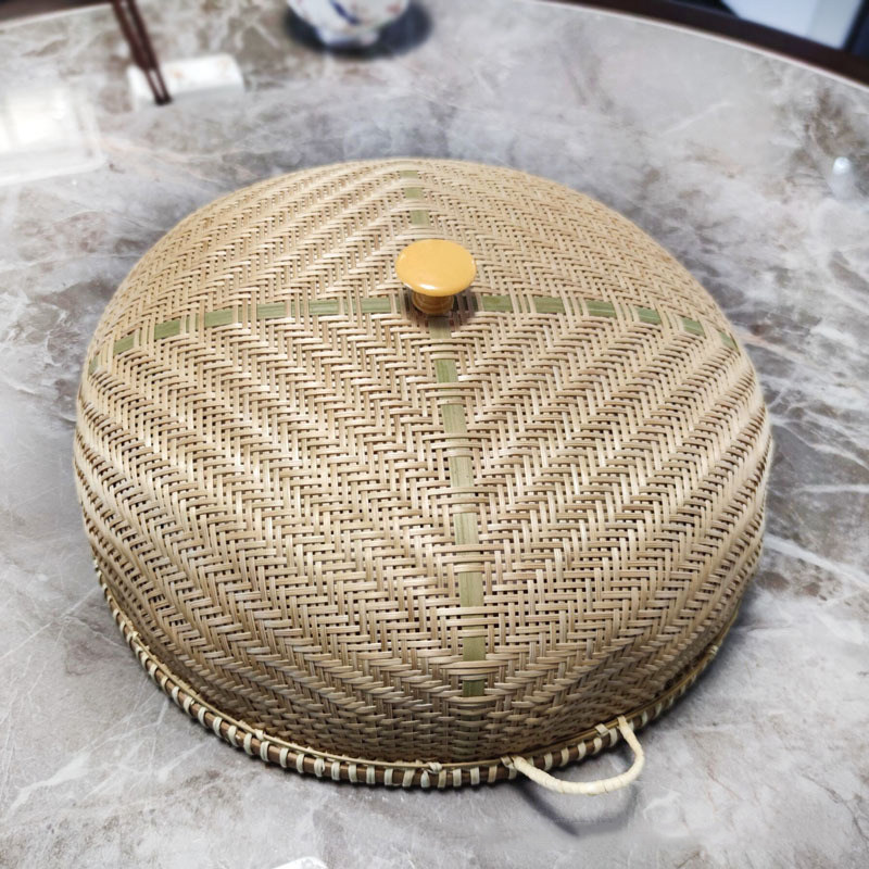 越南竹编餐桌罩大号菜罩防苍蝇罩子水果罩细孔,收纳整理,餐桌罩,淘宝优惠券,粉丝福利购,淘宝优惠卷