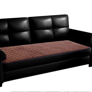 四季通用款水晶绒皮沙发垫办公室坐垫单三人位防滑垫子