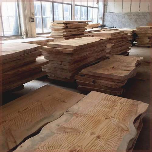 木板定制实木原木松木榆木吧台板办公餐桌面板长方形一字隔板定做