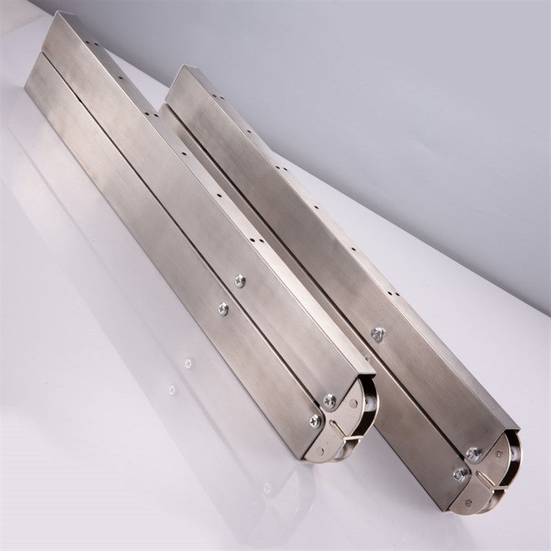不锈钢上翻折叠桌配件隐藏式餐桌折叠轨道书桌家用隐形桌伸缩滑轨