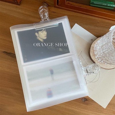 *橘子商店*磨砂相册5寸拍立得宽幅wide相片照片收纳80入