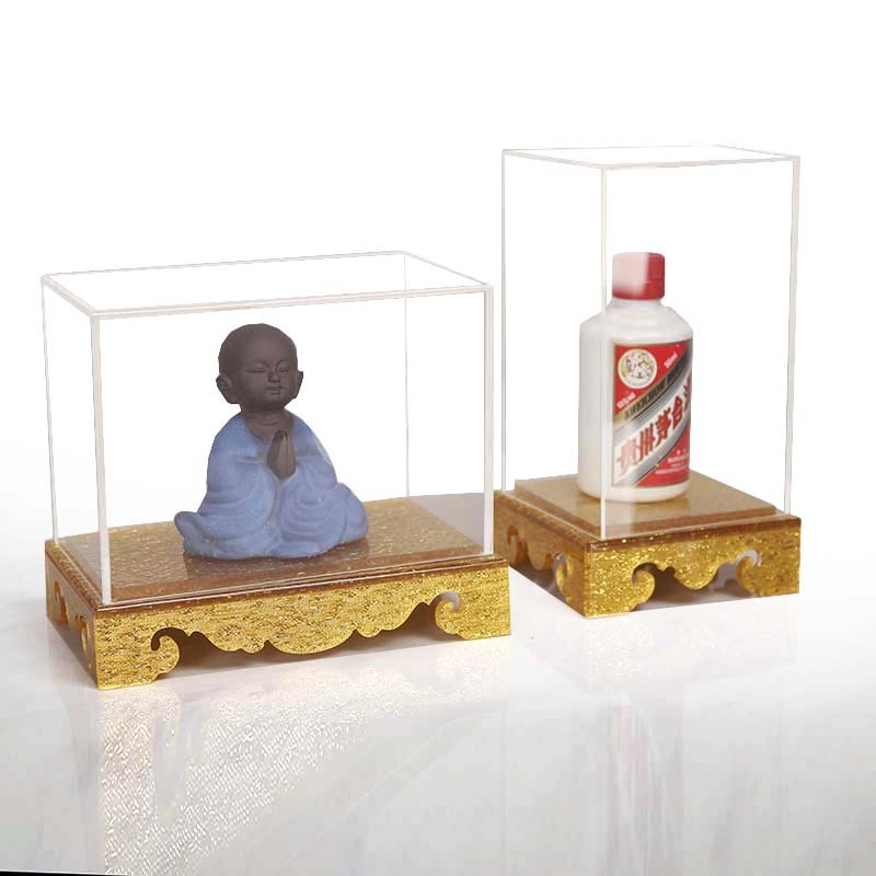 高透明亚克力工艺品摆件收纳展示盒珠宝文玩佛像防尘罩玻璃罩定制