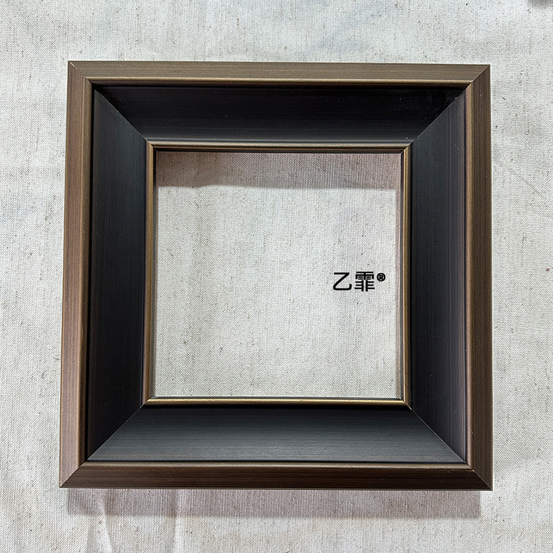 乙霏家居美式法式欧式中古灰色古铜金油画拼图字画框实木相框画框
