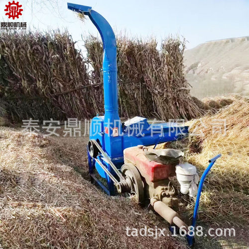 高喷牧草青储铡草机 农用全自动干湿玉米秸秆牛羊饲料碎草机