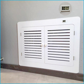 定制地暖分水器遮挡罩贴墙洞口遮挡盖板暖气装 饰弱电箱地暖遮挡门