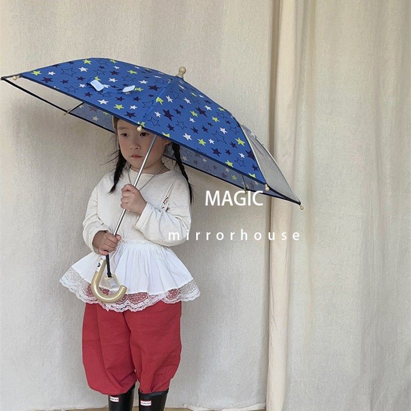 清新碎花儿童雨伞透明男孩女童小学生上学专用长柄防夹手小号宝宝,婴童用品,儿童雨伞/防晒伞,淘宝优惠券,粉丝福利购,淘宝优惠卷