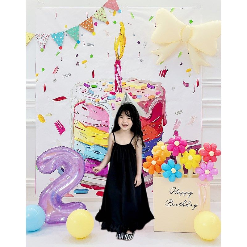男女孩宝宝生日装饰场景布置背景墙儿童拍照蛋糕挂布氛围道具礼花,节庆用品/礼品,装扮布置套餐,淘宝优惠券,粉丝福利购,淘宝优惠卷