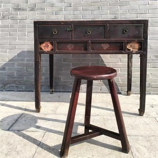 八十年代办公桌书桌椅一套怀旧老物件复古旧家具影视道具装饰摆件