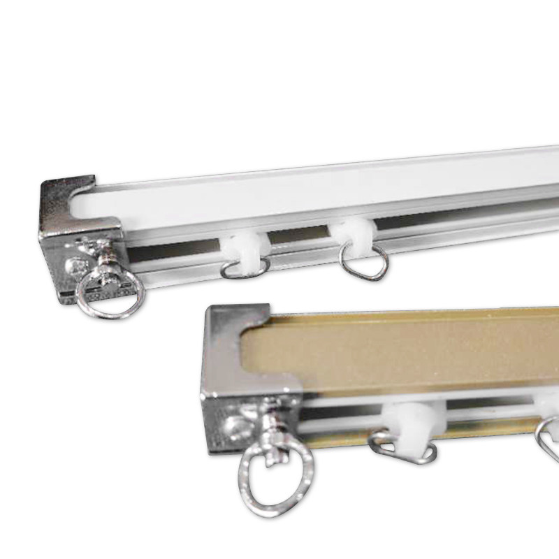 锦如春加厚窗帘轨道滑轮直轨滑轨导轨窗帘杆轨道单轨双轨罗马杆