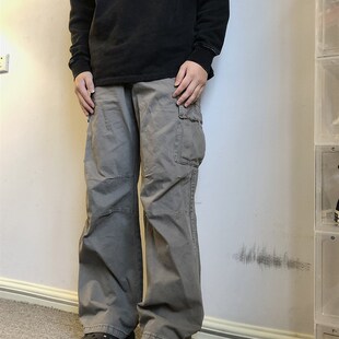 soxiox美式工装牛仔裤男直筒宽松男生穿搭高级感古着vintage裤子