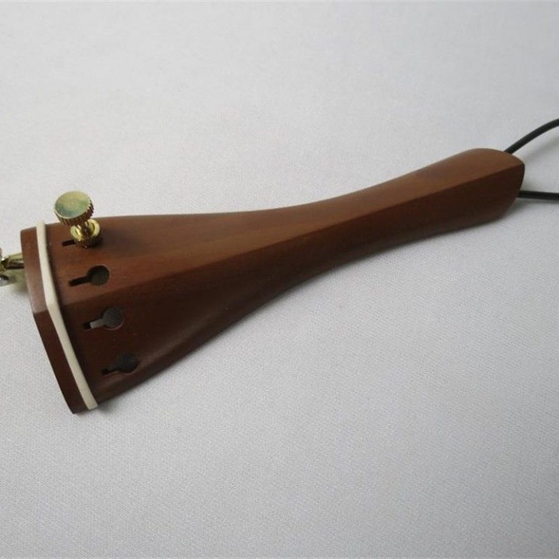 小提琴拉弦板 枣木拉弦板 已安装金色微调尾绳 小提琴配件