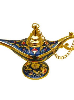 阿拉丁神灯壶桌面摆件礼物敦煌许愿灯金属家居装饰乔迁旅游纪念品