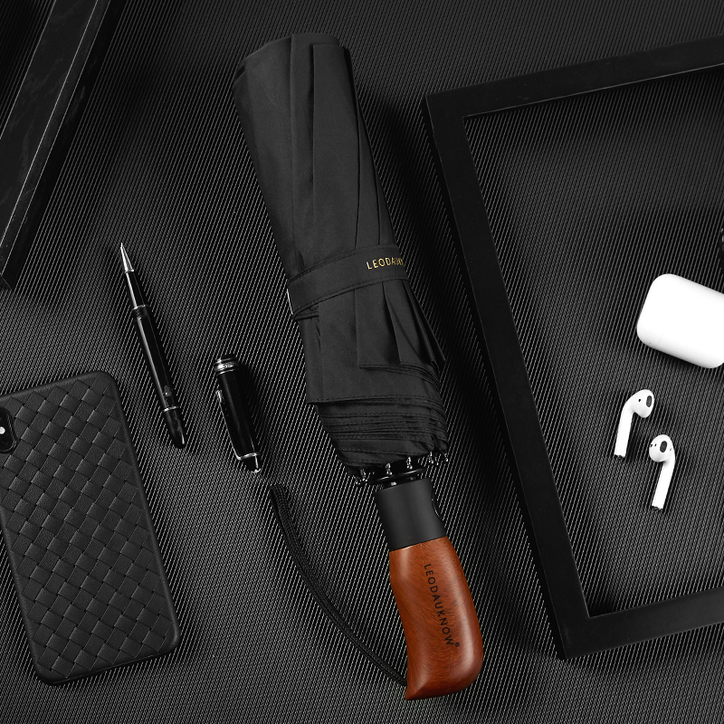 十骨加固抗风雨伞女折叠全自动一键开收大号双人自动伞男个性创意