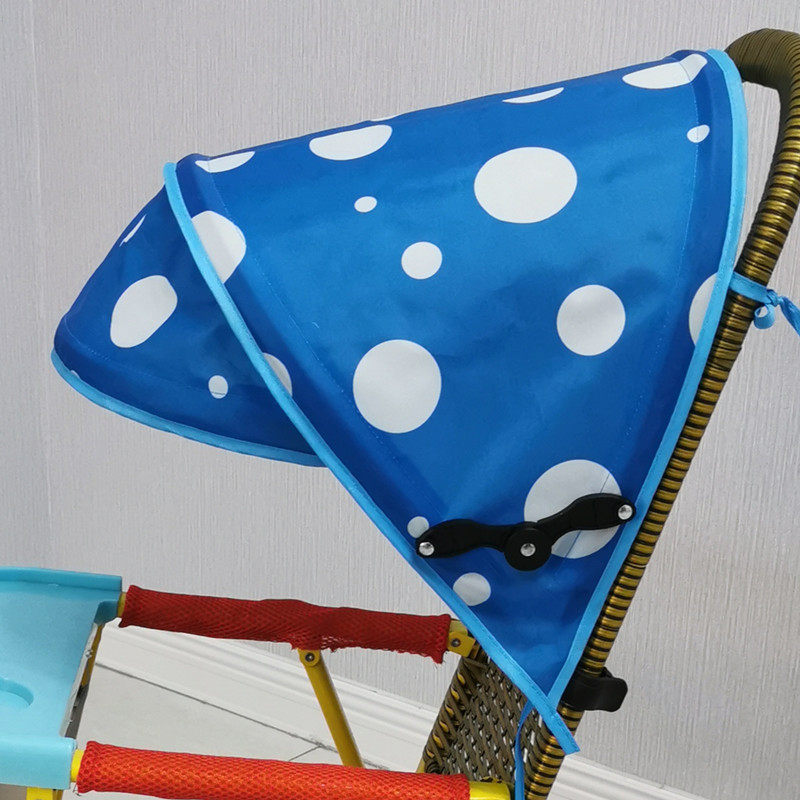 竹藤婴儿车遮阳伞推车遮阳棚宝宝儿童推车雨罩伞车遮阳罩防晒通用