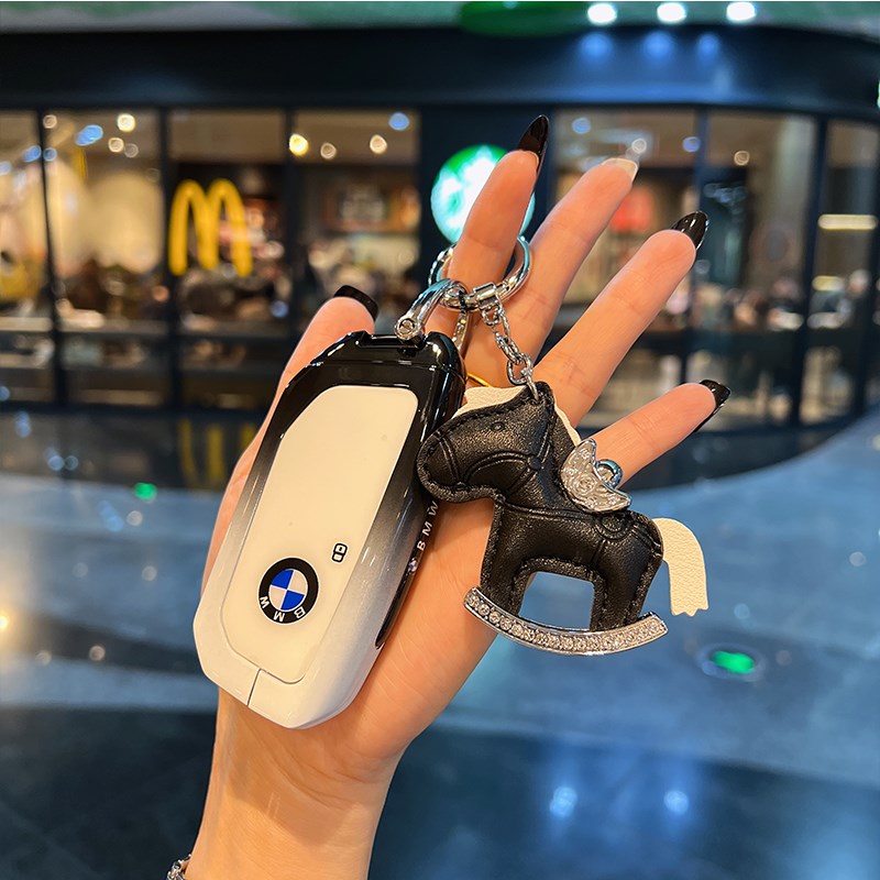 适用宝马钥匙套新款/X1/735li/740li/X7/i7/7系新款iXM高档X6壳扣