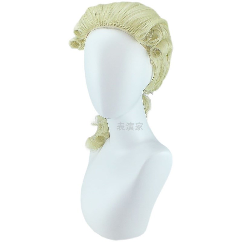 法官律师假发钢琴家演奏音乐宫廷演出表演头套男女儿童成人假发