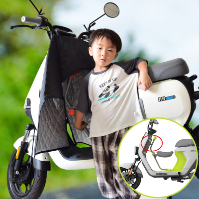 电动车分叉挡风被双面防水四季款夏季防晒亲子儿童开叉挡风罩遮阳