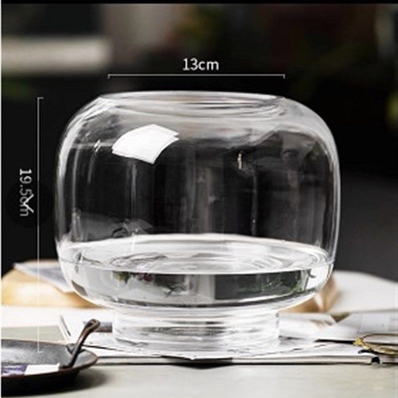 春羽小天使花瓶简约北欧风花瓶透明圆形大口插花客厅餐桌玻璃摆件,鲜花速递/花卉仿真/绿植园艺,花瓶,淘宝优惠券,粉丝福利购,淘宝优惠卷