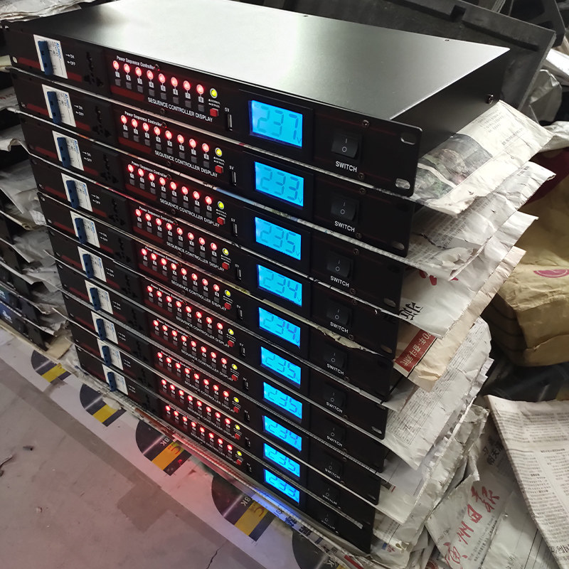 专业电源时序器舞台大功率8路电源控制器10路插座顺序管理器滤波