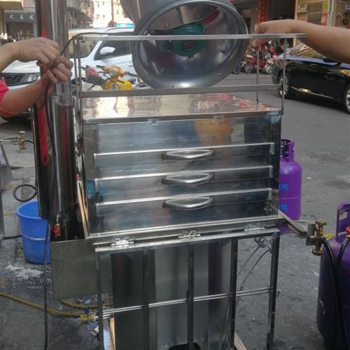 2023新款八代双胆高压肠粉机云城猛火节能肠粉炉商用多功能蒸包