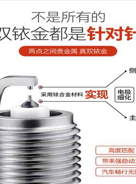 一汽夏利N5N7威志V5骏派D60森雅R7R9/S80/M80佳宝V80双铱金火花塞